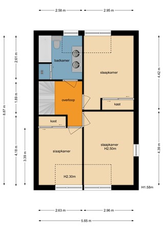 Floorplan - Vinkwijkseweg 3B, 7038 AV Zeddam